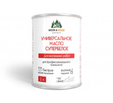 Универсальное масло СУПЕРБЕЛОЕ WOOD&HOUSE Серия "ПРОФИ"